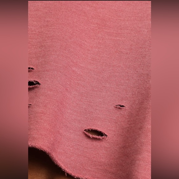 Lulus Dusty Rose Distressed Cropped
Sweatshirt - Womens - pink - Picture 5 of 9